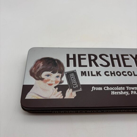Vintage Hershey's Milk Chocolate Retro Flat Rectangular Collectible Tin - Picture 2 of 16